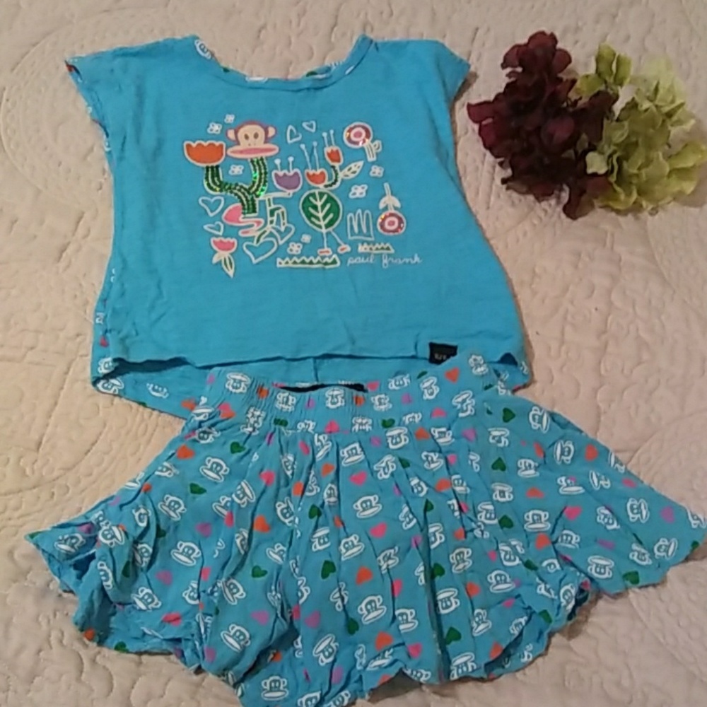 Paul Frank Girl Top & Skirt